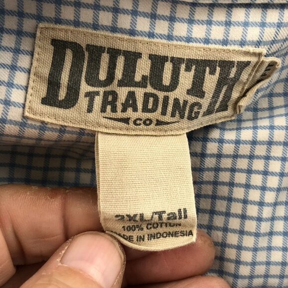 2 Duluth Trading Co Mens Shirt 2XLT Lot Of Two Long Sleeve Trim Fit Long Sleeve - Picture 5 of 16